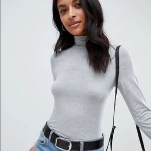 ASOS stretchy grey turtleneck
